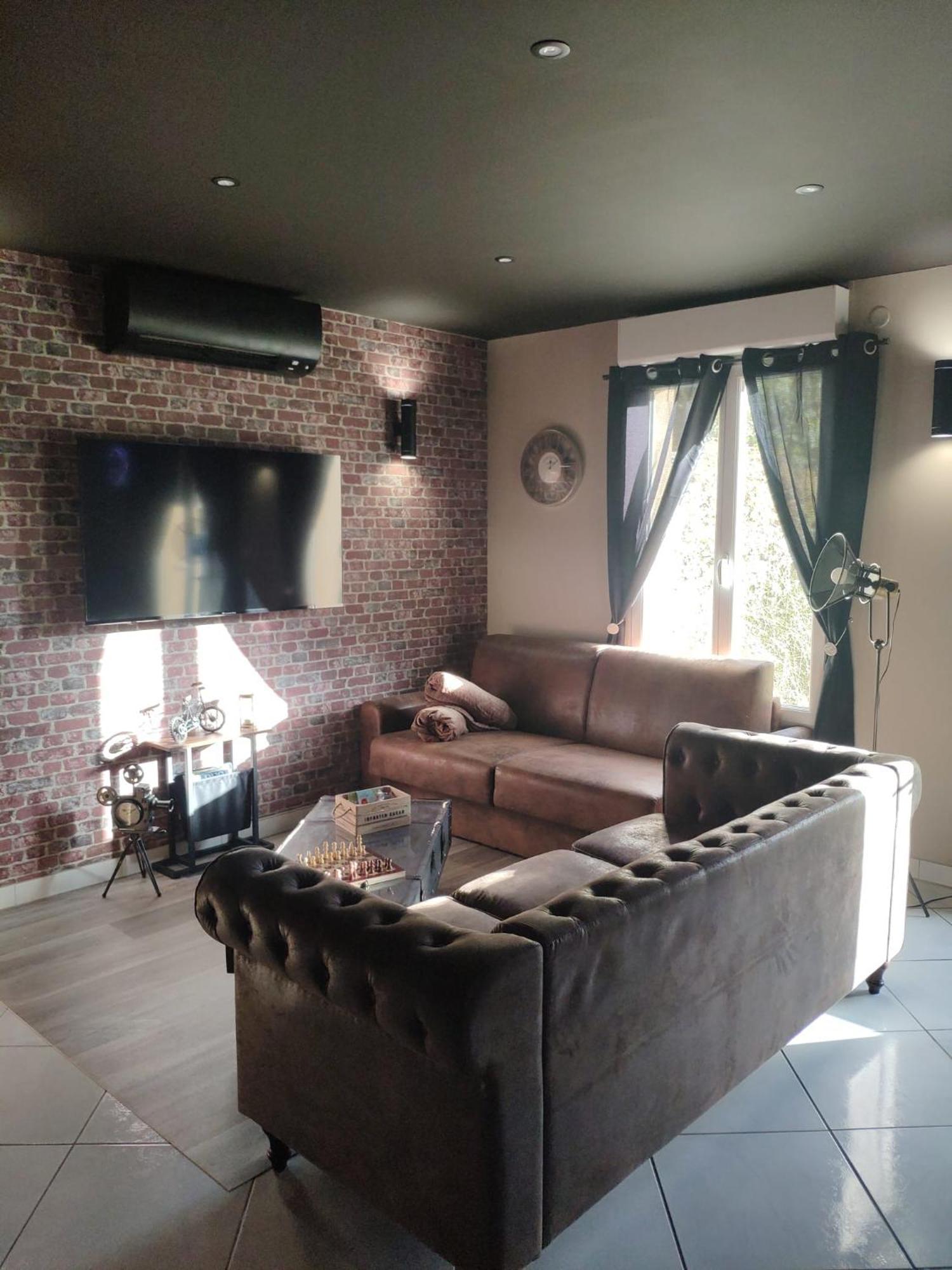 Le Manhattan Authentique Maison Climatisee 78 M2 Brasles Luaran gambar